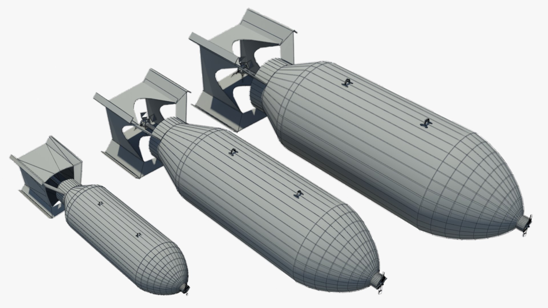 US WW2 Bombs 3D Model - TurboSquid 1796998