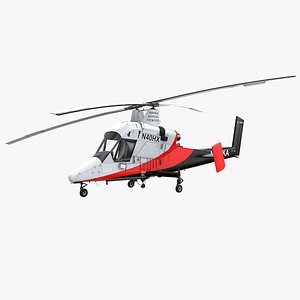 Kaman K-Max Helicopter - White 3D