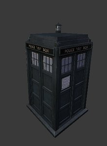 3D tardis exterior