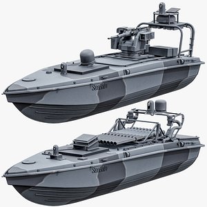 Sea Baby USV Drones Collection 3D model