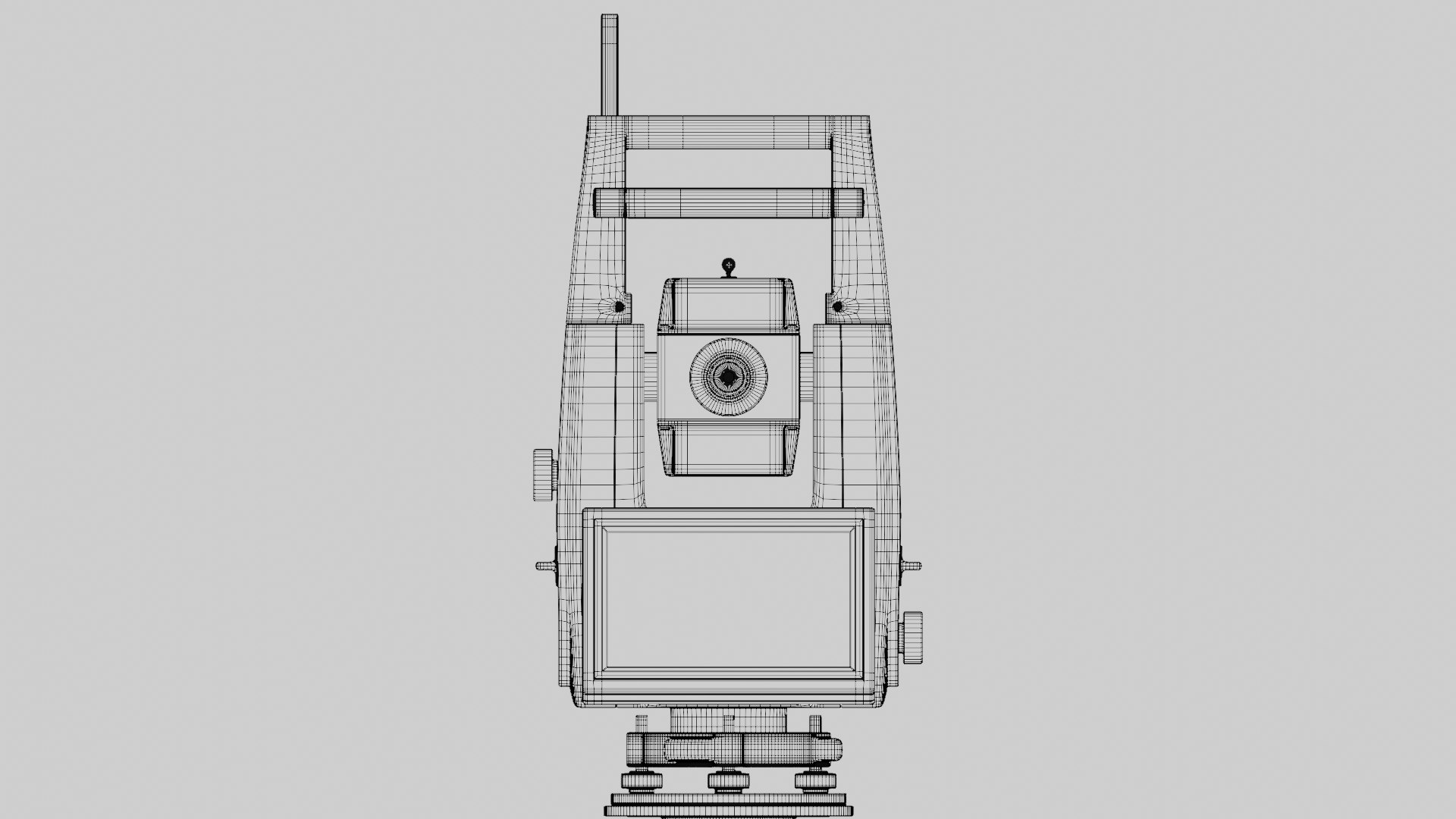 3D Model Theodolite Total Station And Tripod - TurboSquid 2262845