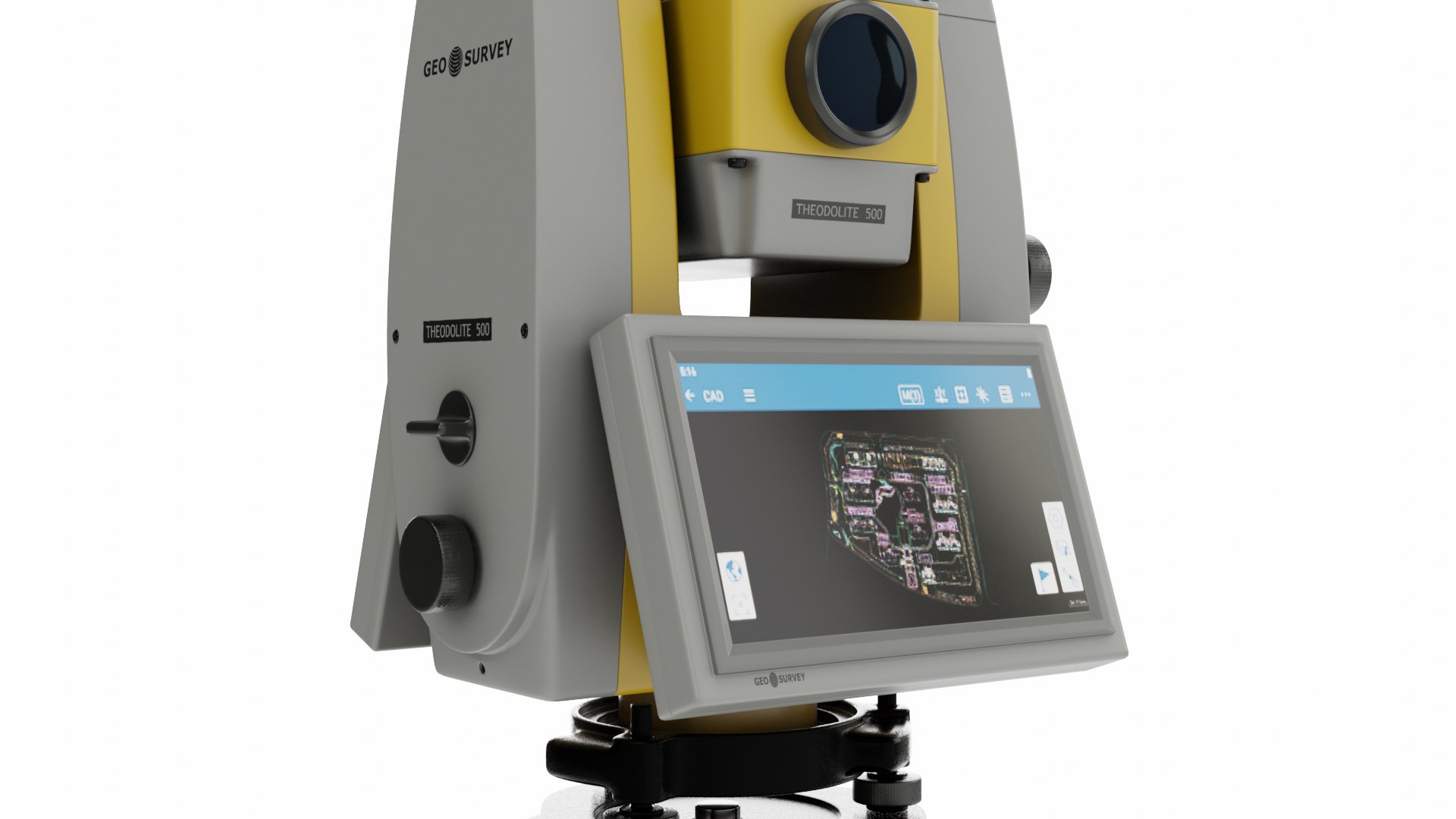 3D Model Theodolite Total Station And Tripod - TurboSquid 2262845