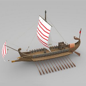 3ds max ship roman galley