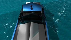 free boat slanear productions 3d model