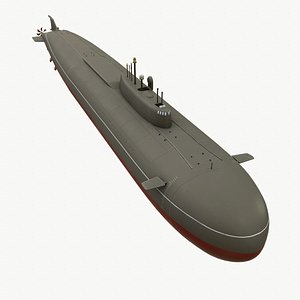Oscar-II Class Submarine Kursk  K141 3D