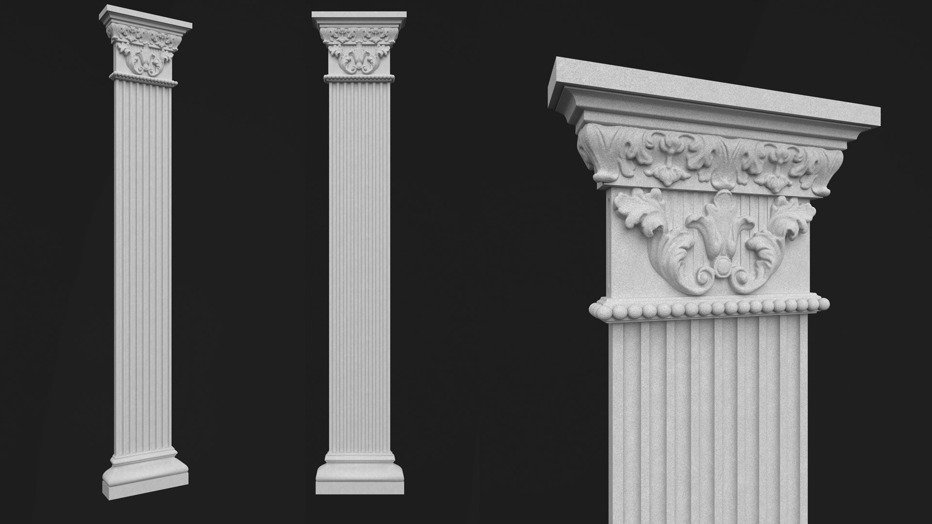 3D Column Decorative 10 Model - TurboSquid 2400621