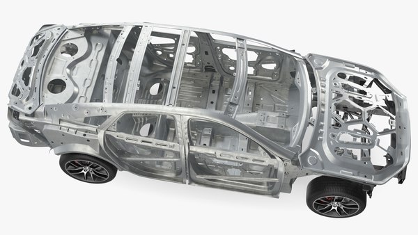 modelo 3d Estructura y chasis de automóvil con ruedas. - TurboSquid 2215823