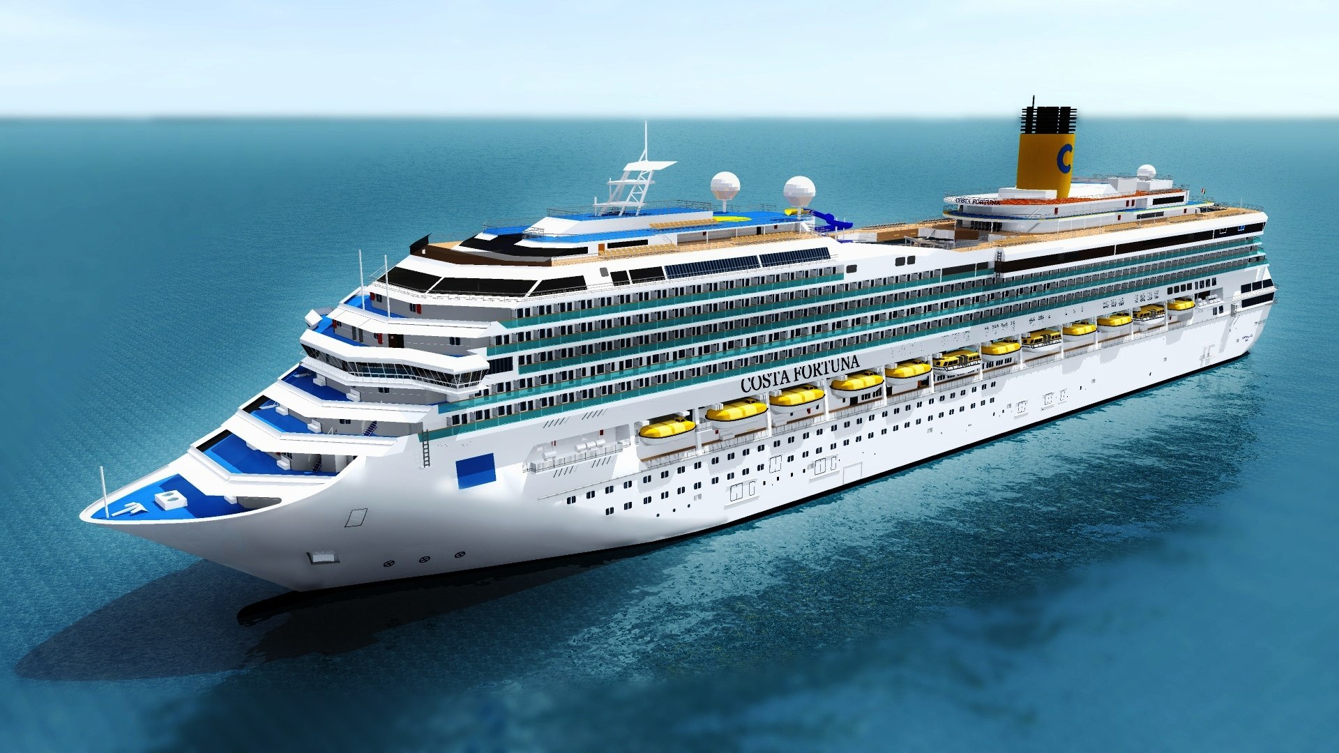 Cruise Ship Costa Fortuna 3ds