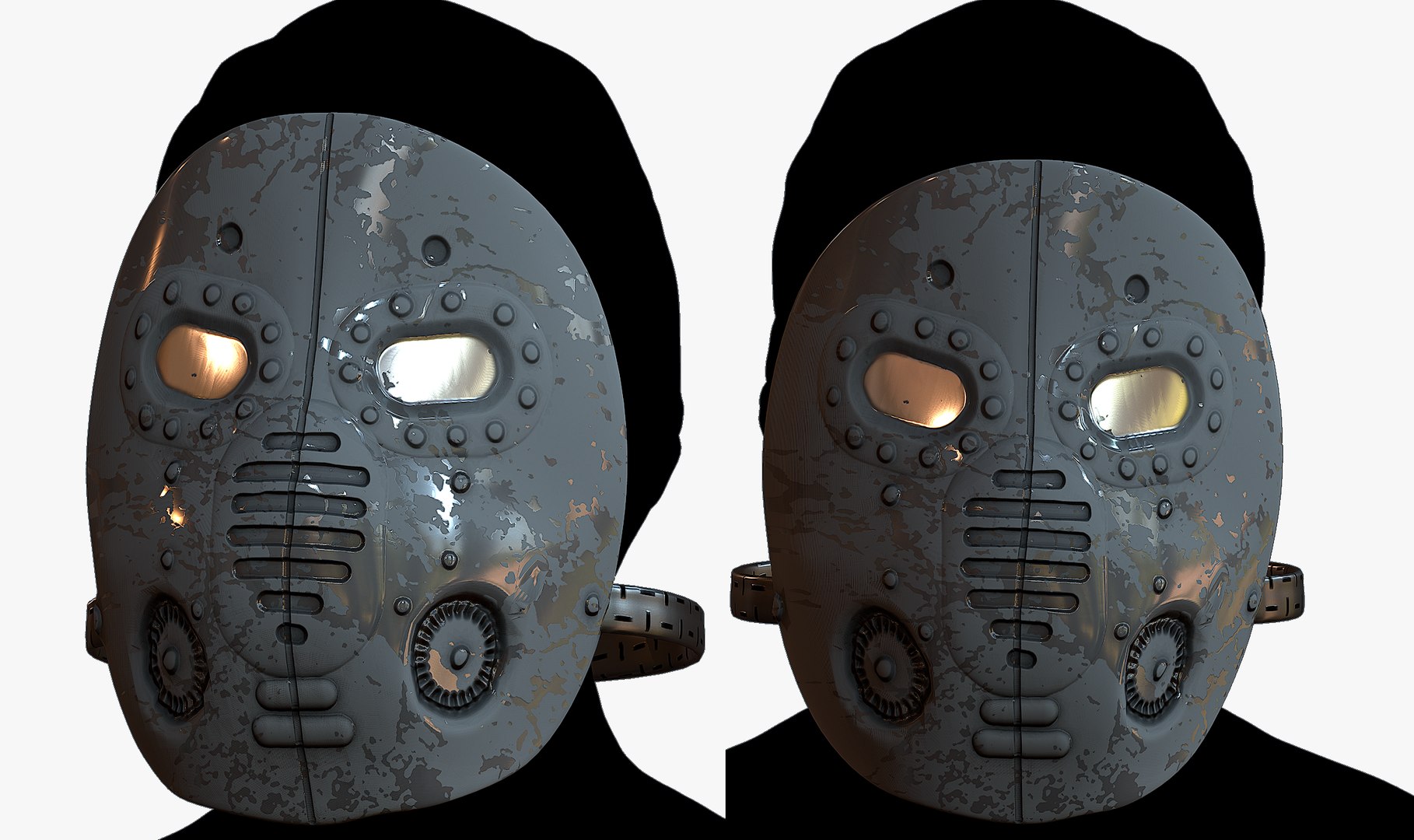 3d 防毒面具呼吸器科幻未来派3d模型