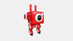 3D Robot C9 Firebot - Sentinel Character SciFi Design model