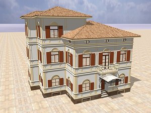 villa carinzia italia 3d c4d
