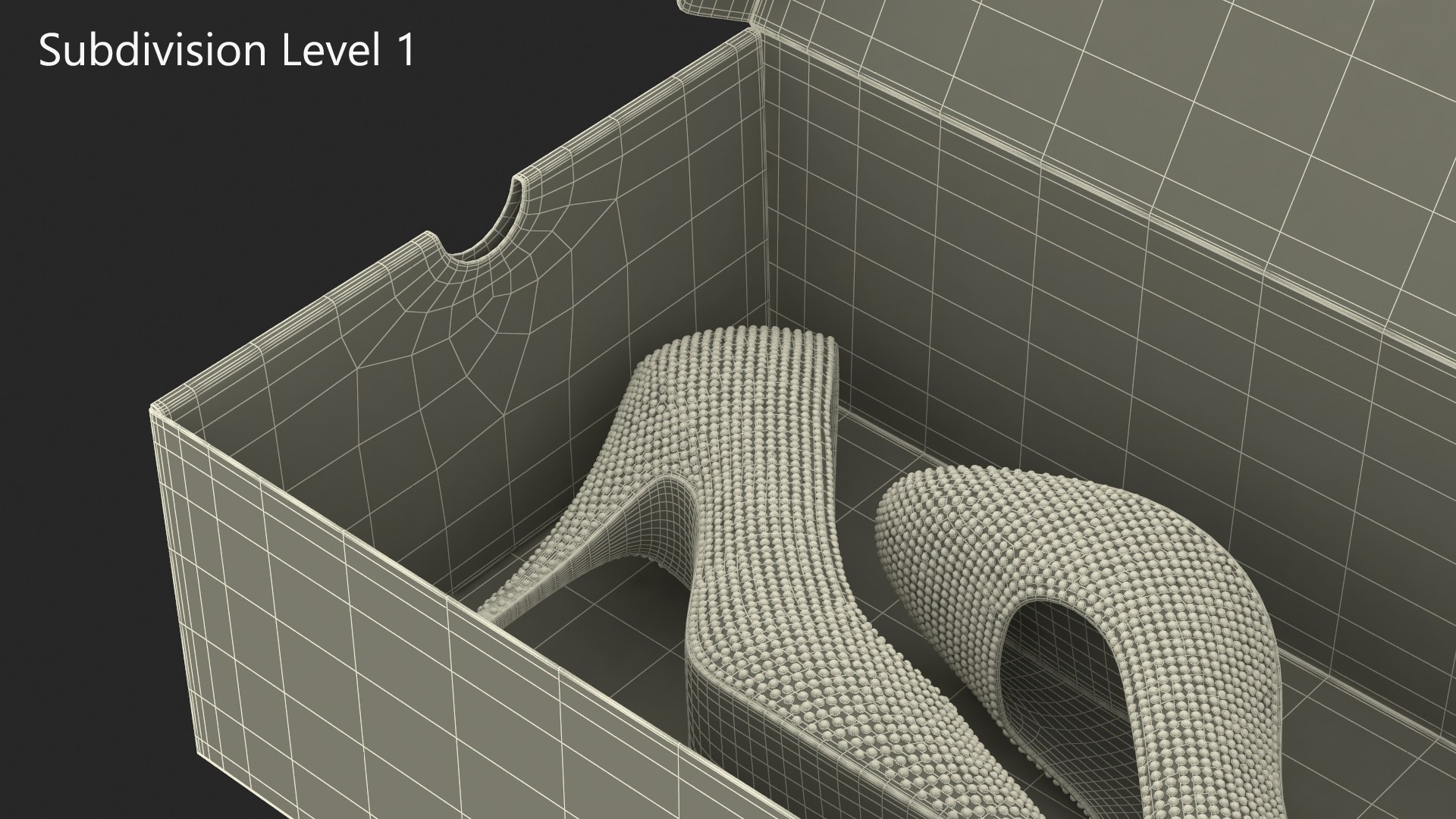 Elegant High Heels In Shoe Box 3D Model - TurboSquid 2371533