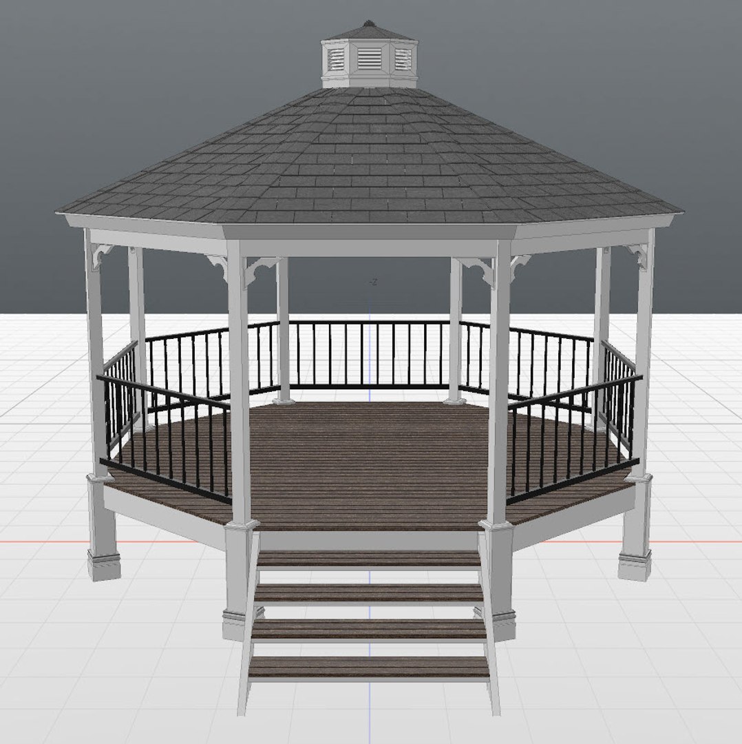 3D Gazebo Modo - TurboSquid 1460579