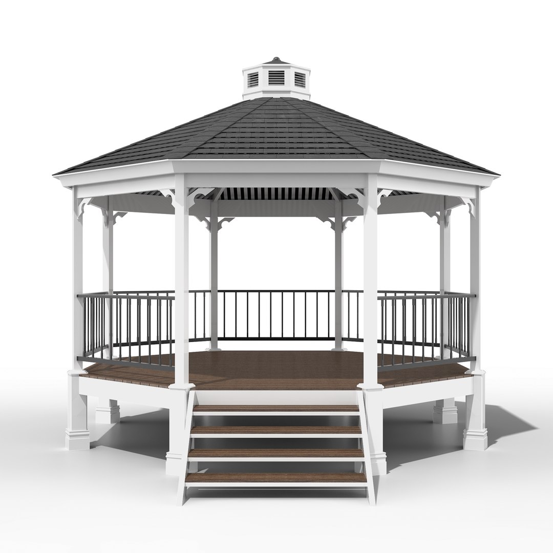 3D Gazebo Modo - TurboSquid 1460579