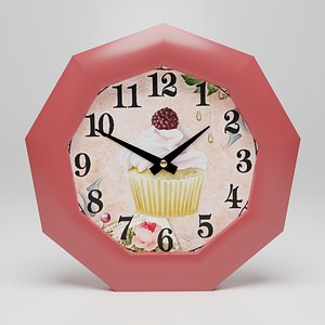 3D Wall clock Bon appetit
