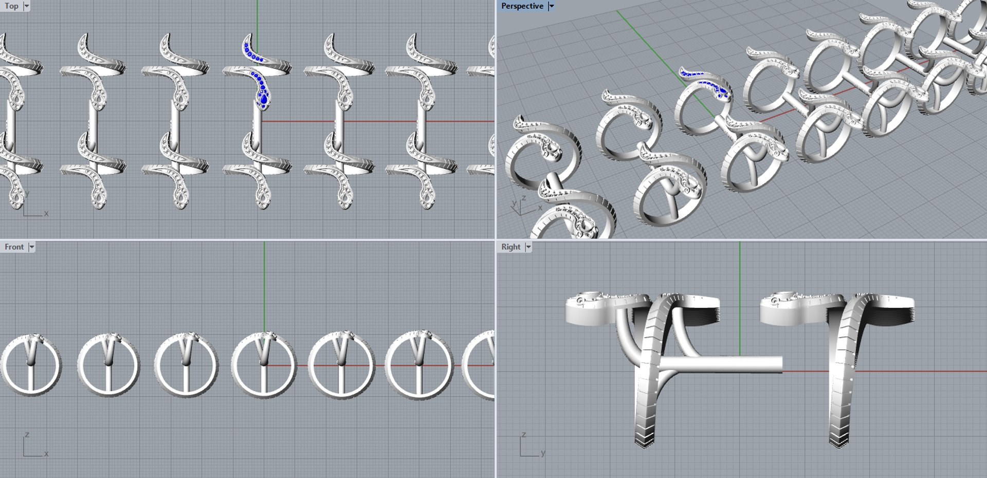 Serpenti Snake Ring 2025 All Sizes R46 3D Print Model 3D Model ...