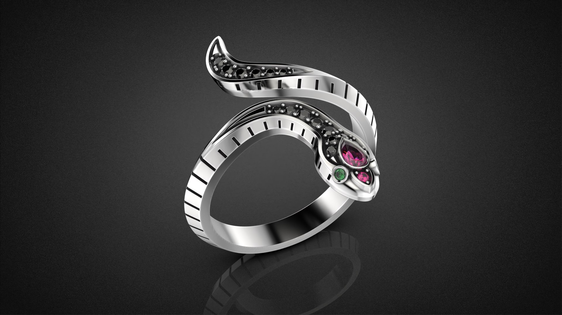 Serpenti Snake Ring 2025 All Sizes R46 3D Print Model 3D Model ...