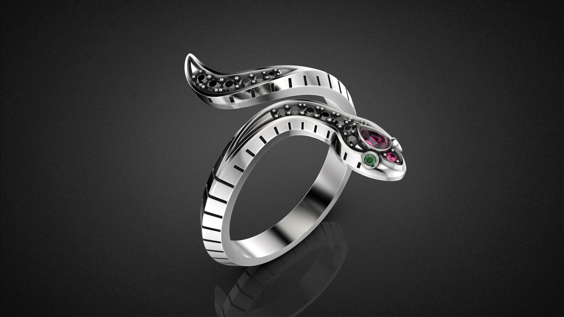 Serpenti Snake Ring 2025 All Sizes R46 3D Print Model 3D Model ...
