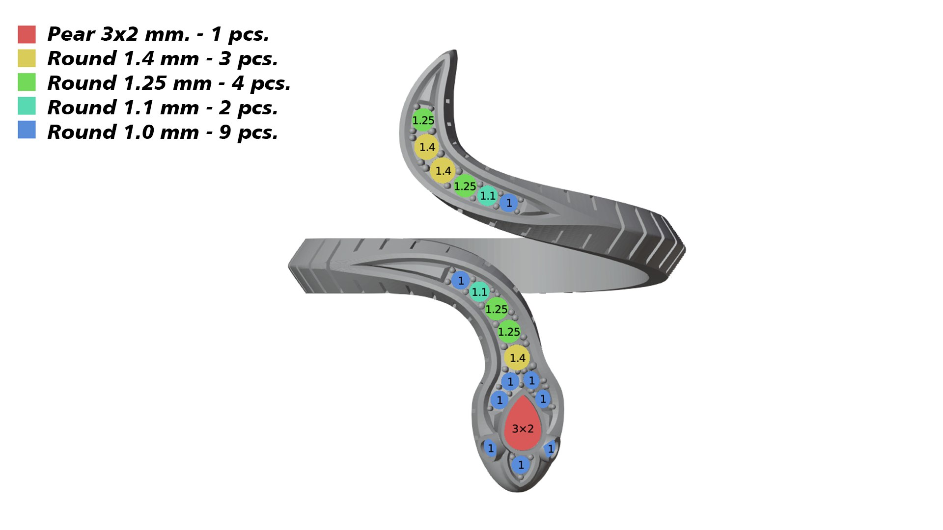 Serpenti Snake Ring 2025 All Sizes R46 3D Print Model 3D Model ...