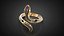 Anillo Serpenti Snake 2025 todos los tamaños R46 modelo de impresión 3D