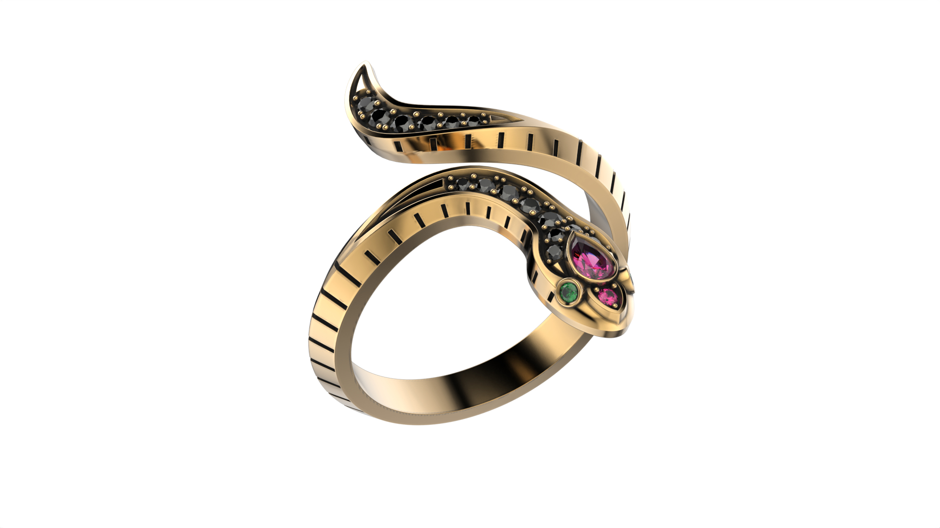 Serpenti Snake Ring 2025 All Sizes R46 3D Print Model 3D Model ...