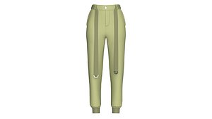 Girls D-Ring Strap Techwear Joggers model