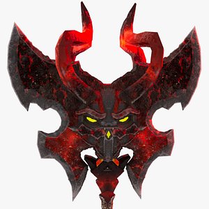 Viking Axe Skull 002