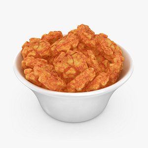 Spicy Rice Crackers in Bowl