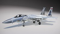 McDonnell Douglas F-15C Eagle rigged