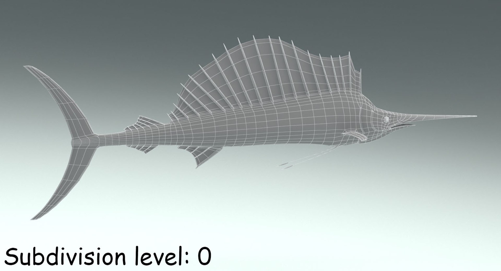 Sailfish rig 3D model - TurboSquid 1244609