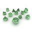 Polyhedral Dice Set - Green Glass