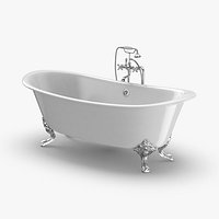 Classical Bathtub - Faucet Off empty