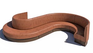 booth radius 25 inch 3D model