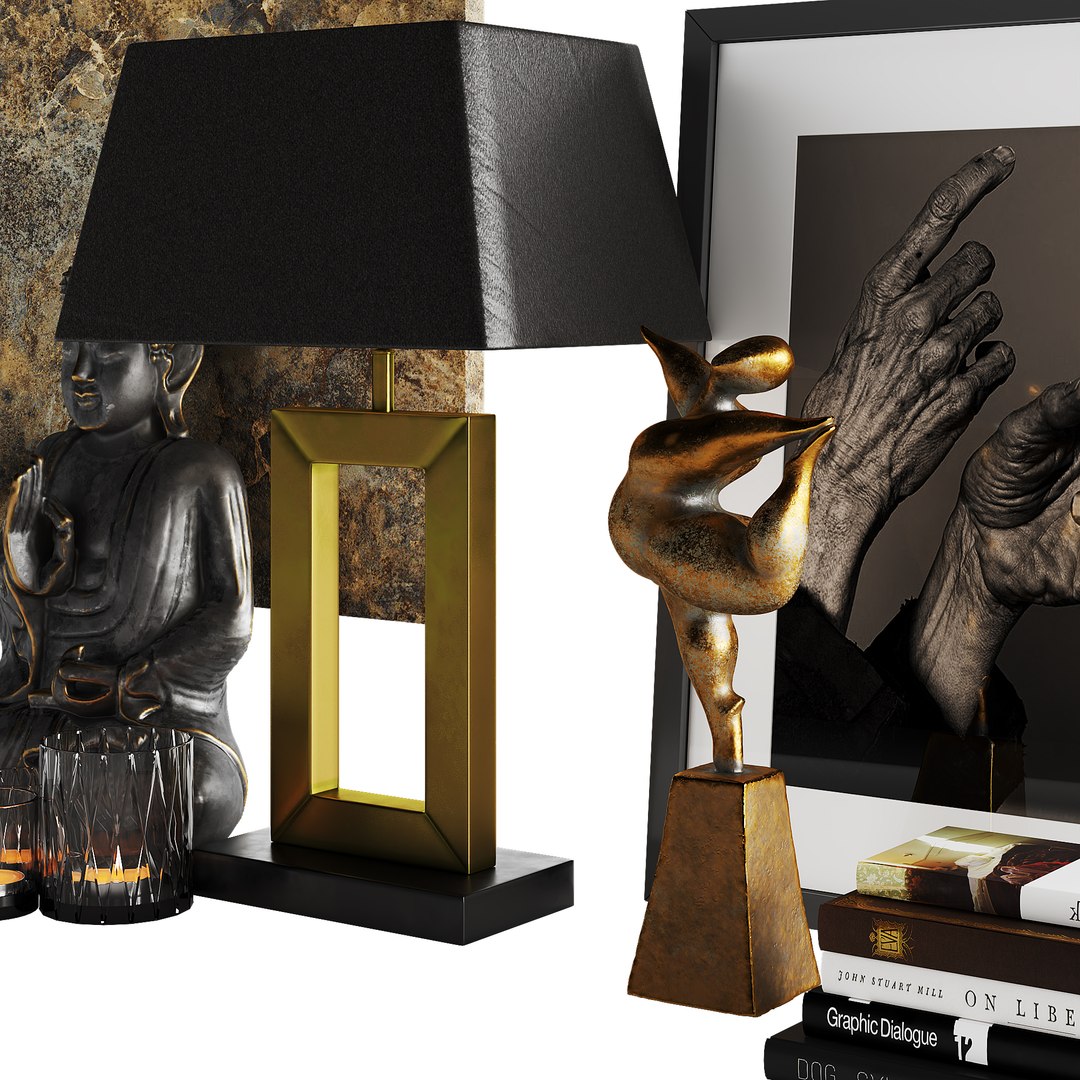 Decor Set 01 3D Model - TurboSquid 1994030