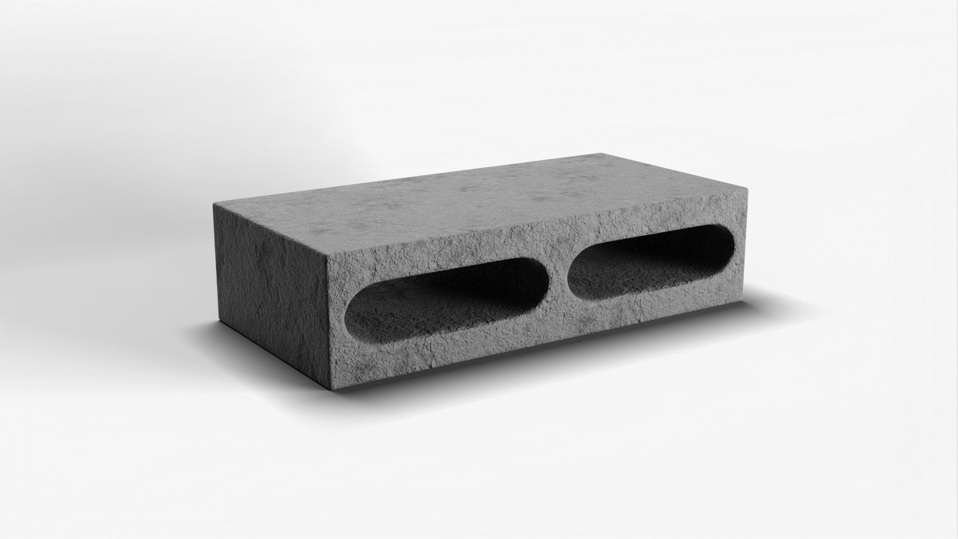 Hollow Cinder Block 1 model - TurboSquid 2052832