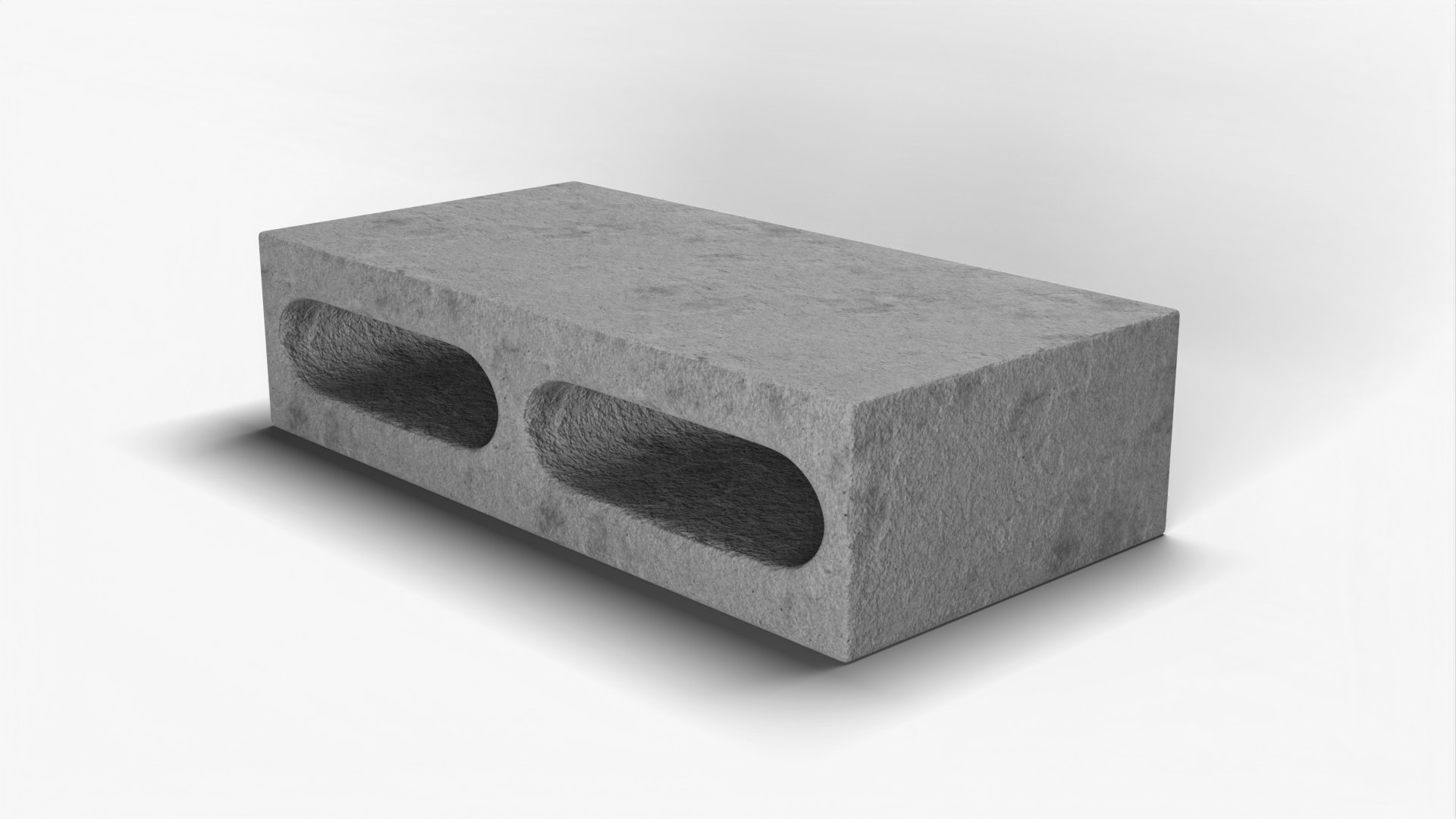 Hollow Cinder Block 1 model - TurboSquid 2052832