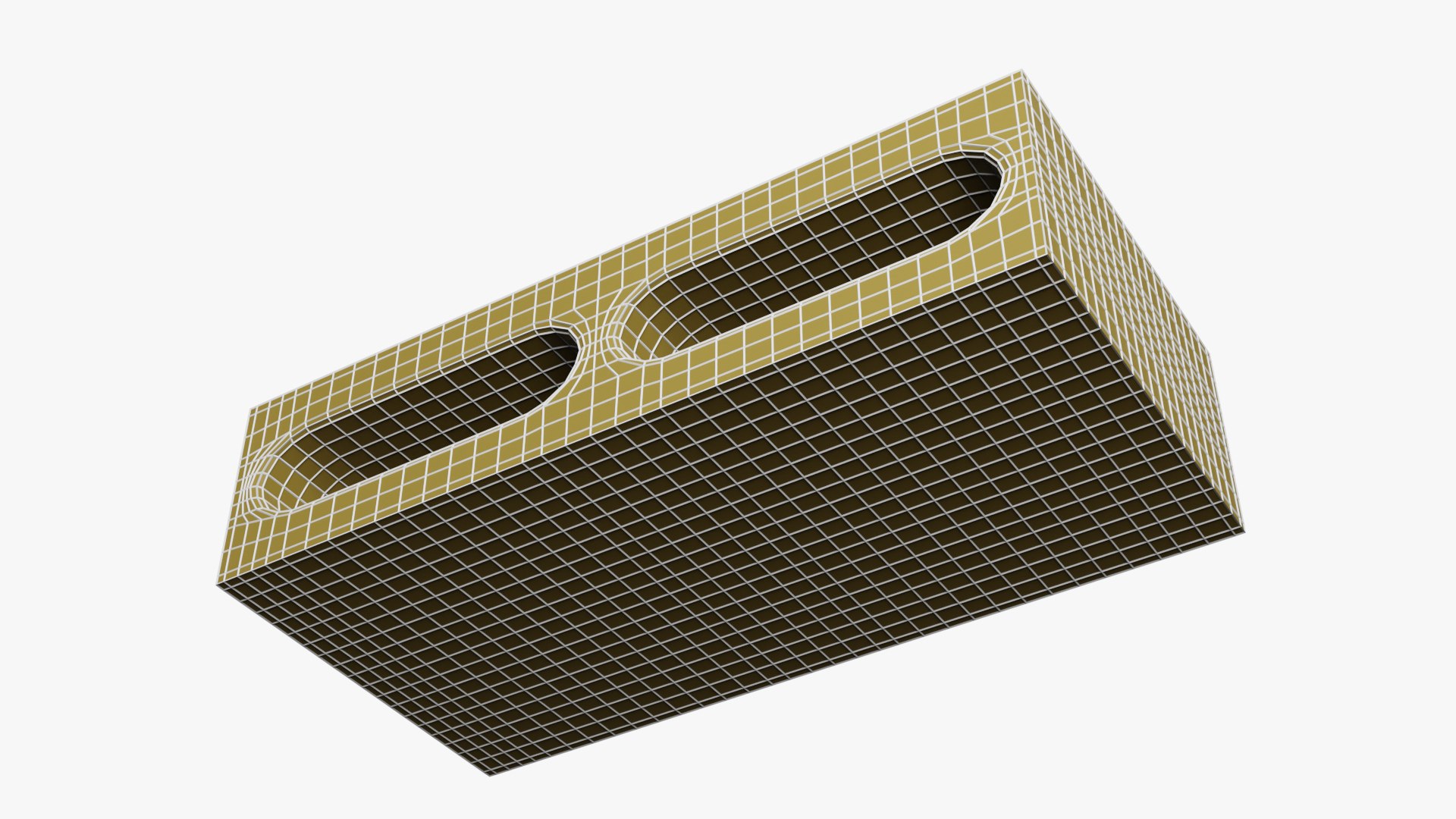 Hollow Cinder Block 1 model - TurboSquid 2052832