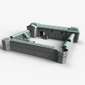 Fort (modular, low-poly)