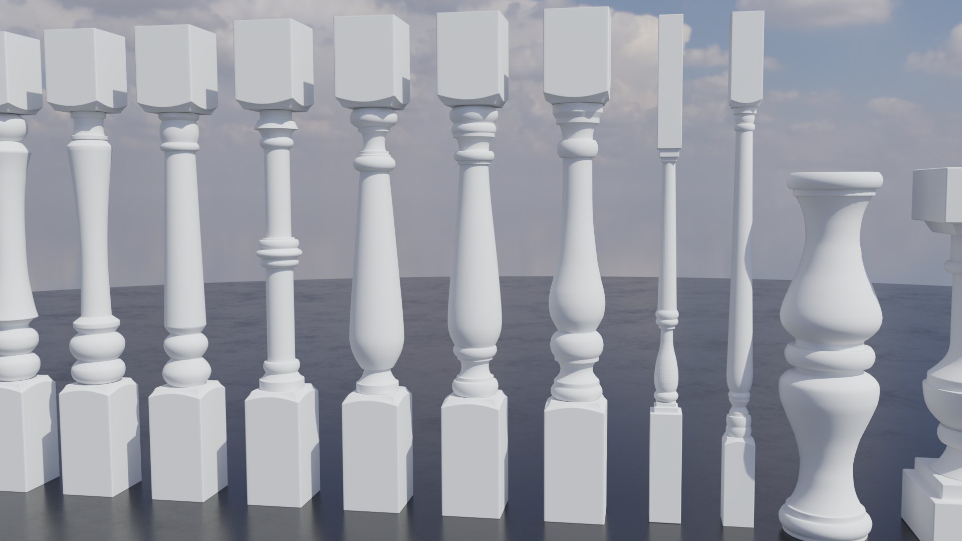 3D Pillars Pack - TurboSquid 2235782