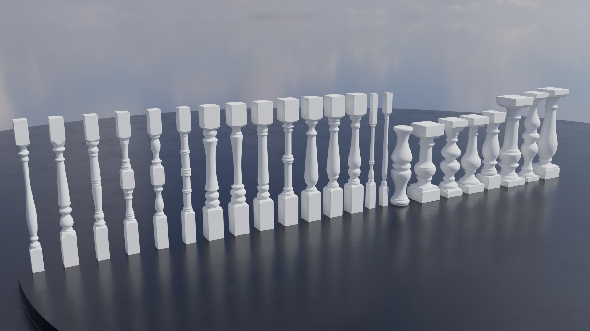 3D Pillars Pack - TurboSquid 2235782