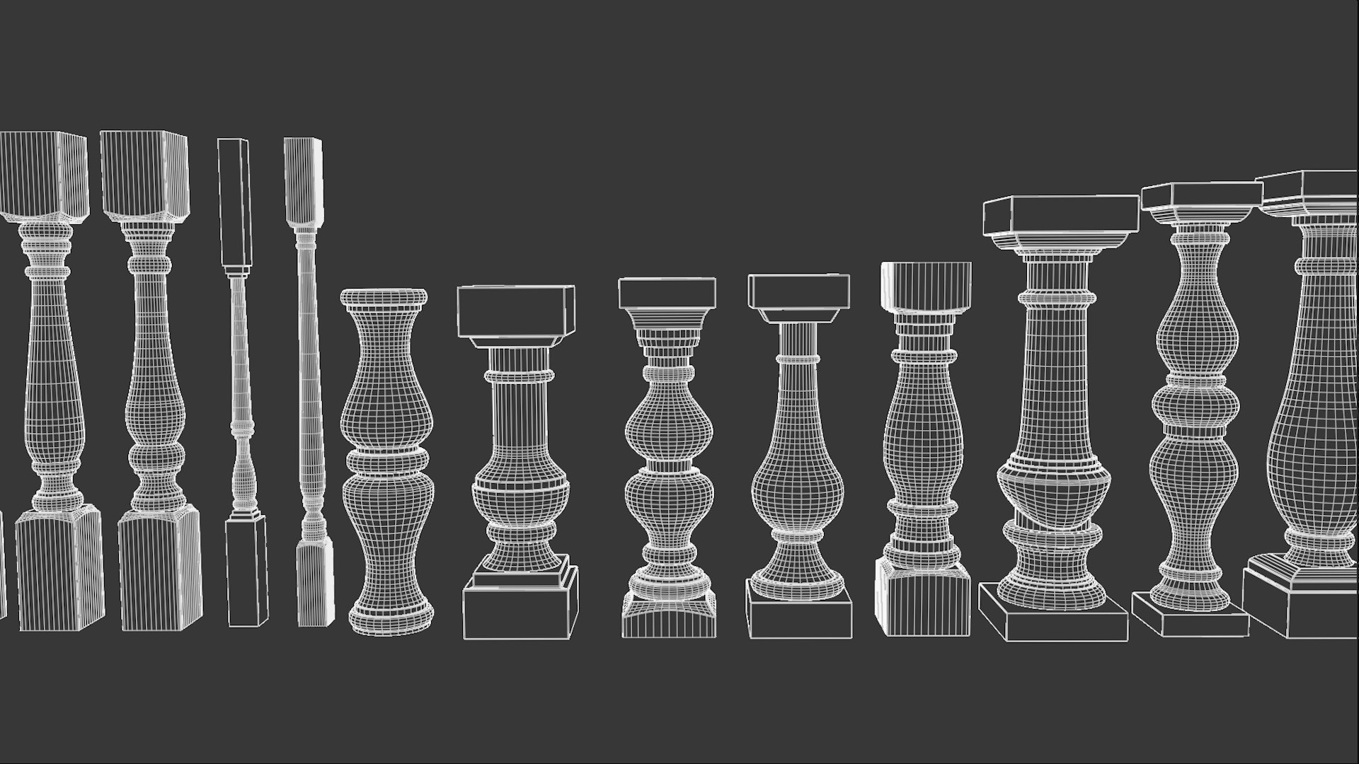 3D Pillars Pack - TurboSquid 2235782