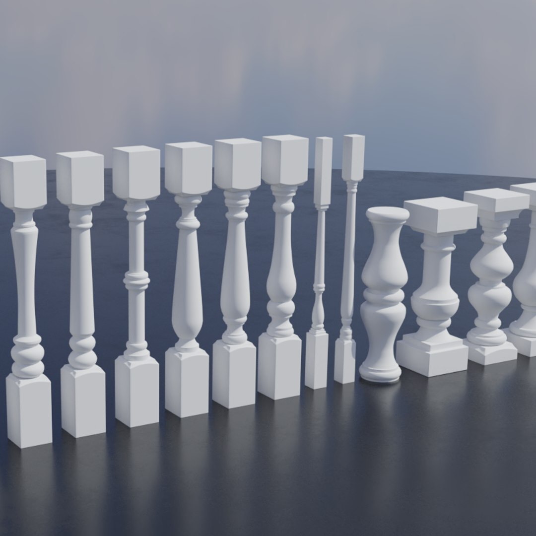 3D Pillars Pack - TurboSquid 2235782