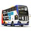 3d bus enviro400 simple interior