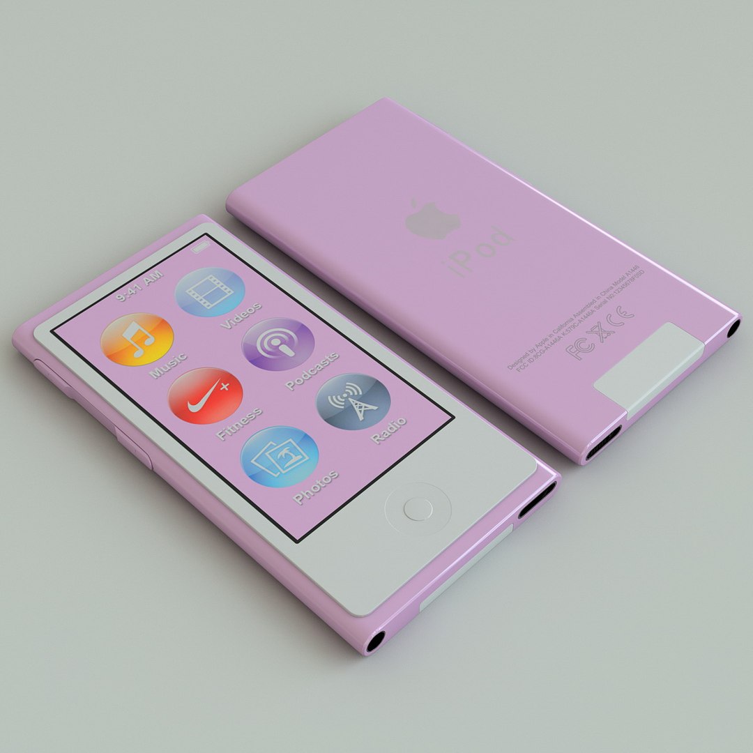 3d Generation Pink Ipod Nano Model