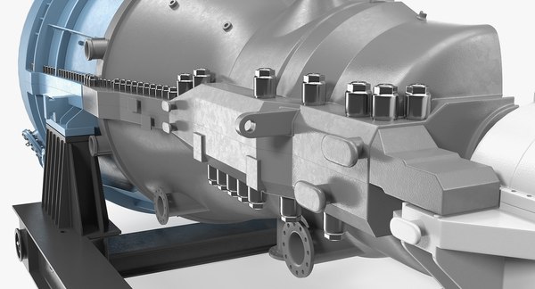 3D cross section steam turbine - TurboSquid 1400502