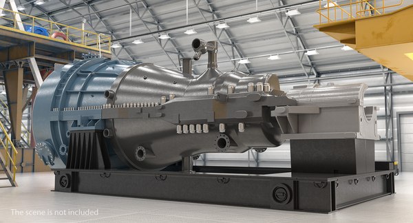 3D cross section steam turbine - TurboSquid 1400502