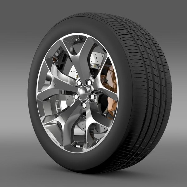 dodge challenger sxt wheel 3d model