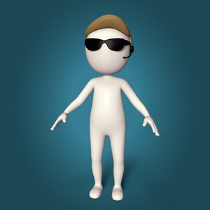 Cartoon Stickman - Character - Man