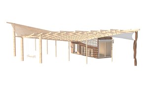 bungalow canopy 3D