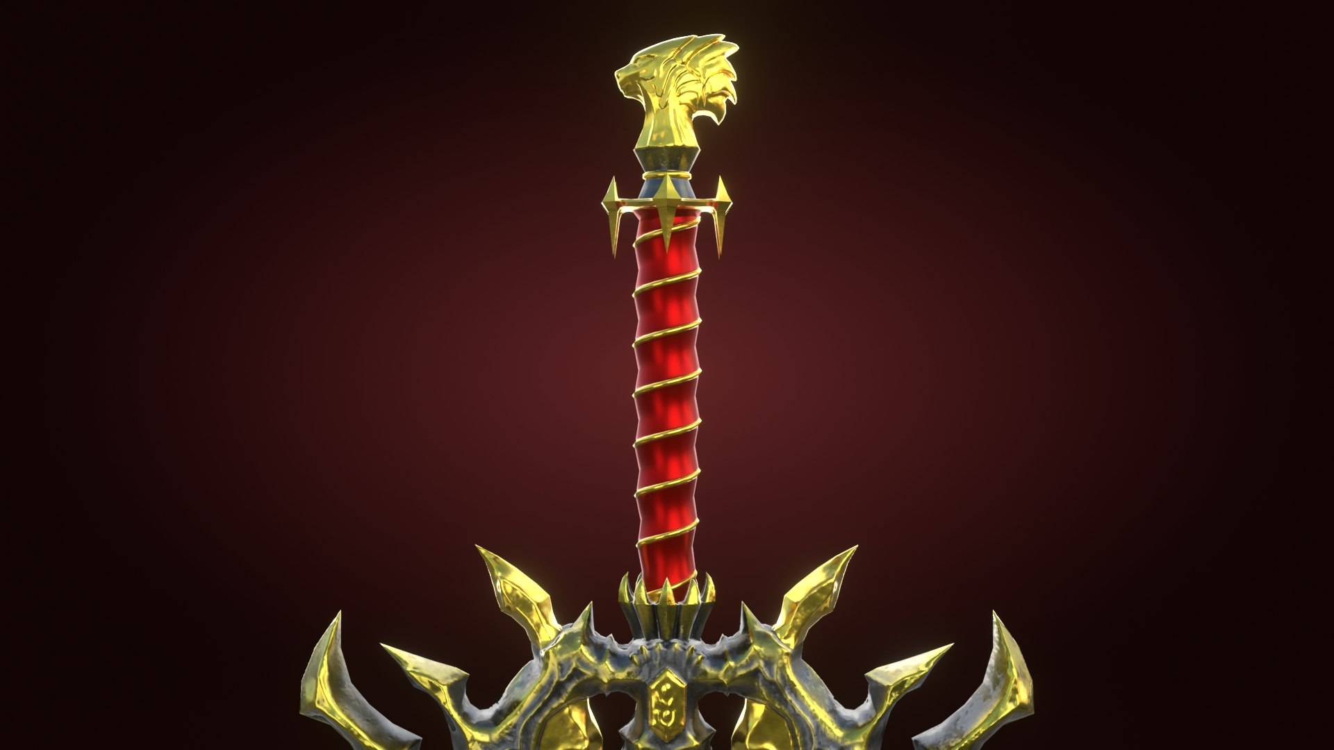Fantasy Sword Lion Game Ready Unreal Engine Unity Low-poly 3D ...